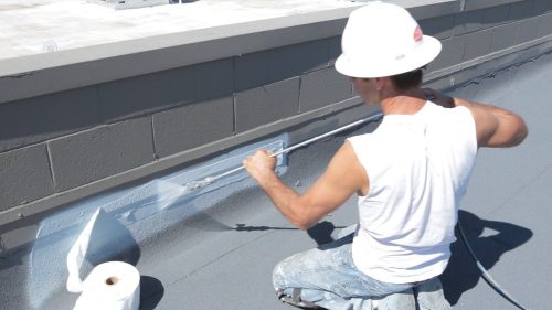 guy working on a roof